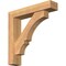 Ekena Millwork Balboa Block Smooth Bracket w/ Offset Brace, Western Red Cedar, 5 1/2"W x 26"D x 26"H BKT0604X26X26BOA05SWR - alternate 1